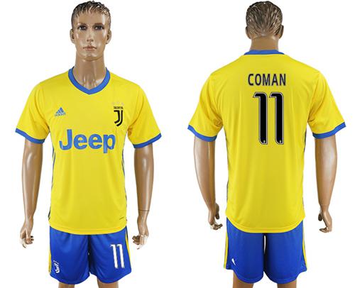 Juventus #11 Coman Away Soccer Club Jersey - Click Image to Close